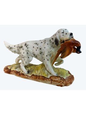 Rare Vintage Norcrest Game Bird Hunting English Setter with Pheasant Japan
